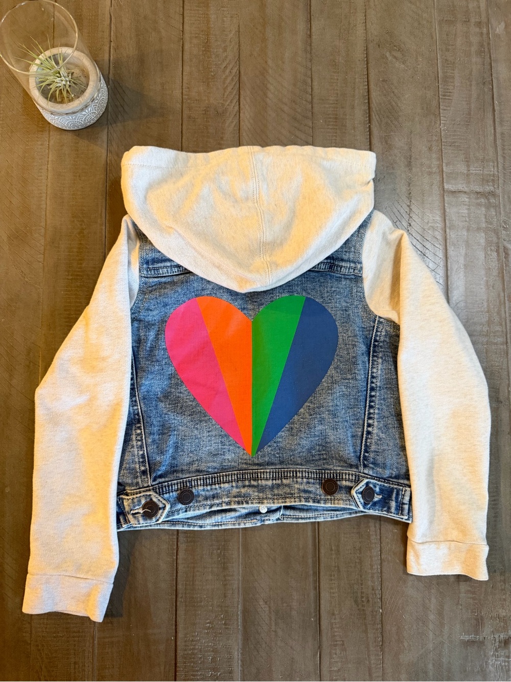 Tucker + Tate Jean/Denim Jacket with Multi-Color Heart